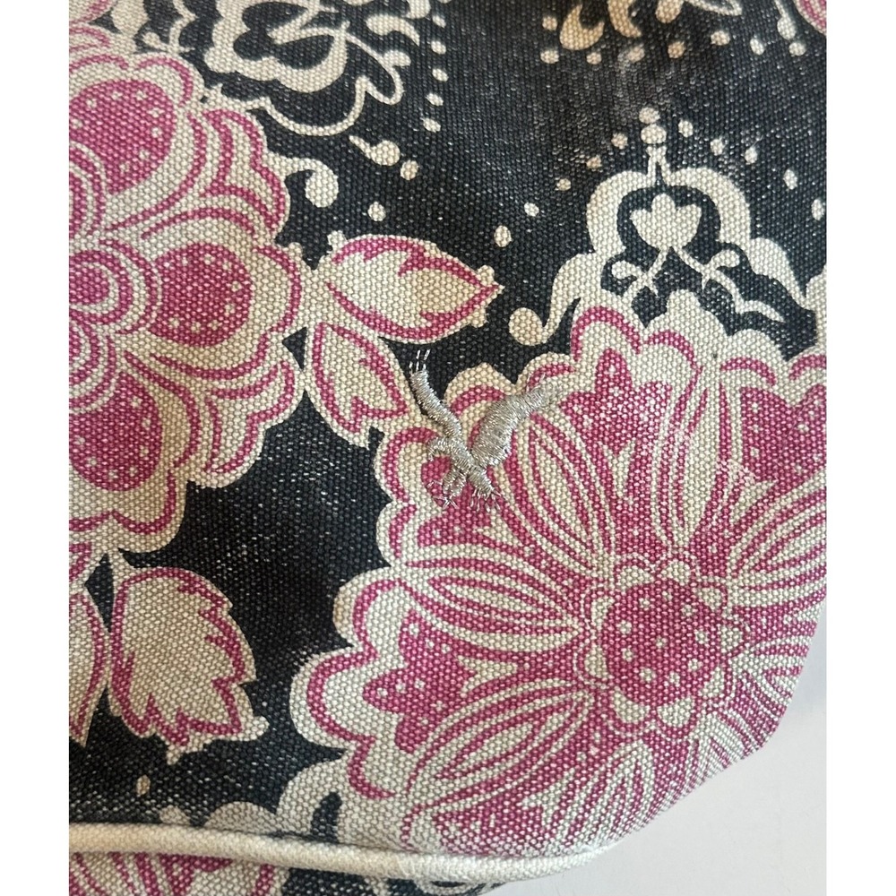American Eagle Outfitters Y2K Pink Floral Canvas Bucket Bag Drawstring Tote AEO - Picture 9 of 9